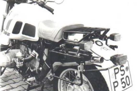 Seitenkofferträger festverschraubt schwarz für BMW R 80 GS Paris-Dakar (1984-1987)