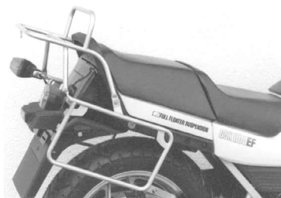 Komplettträgerset (Seitenkofferträger und Rohrgepäckbrücke Topcaseträger) schwarz für Suzuki GSX 1100 ES/EF (1984-1987)
