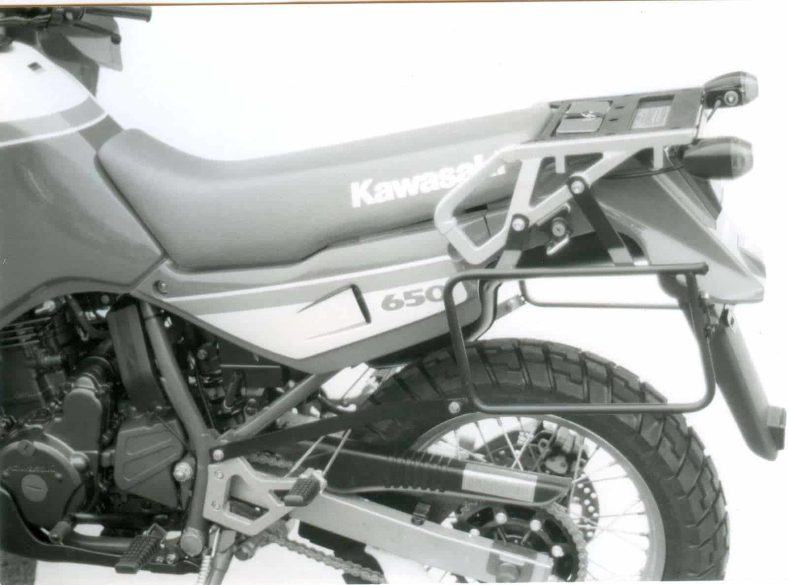 Seitenkofferträger festverschraubt schwarz für Kawasaki KLR 650 Tengai (1989-1991)