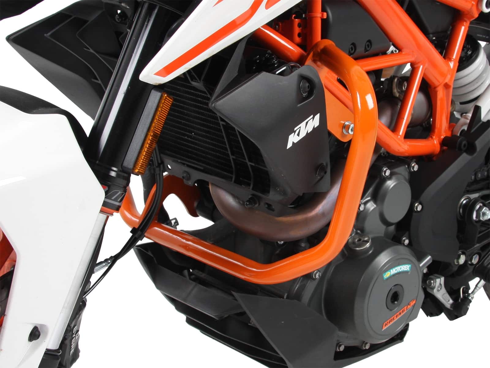 Engine protection bar orange for KTM 390 Duke (2013-2016)