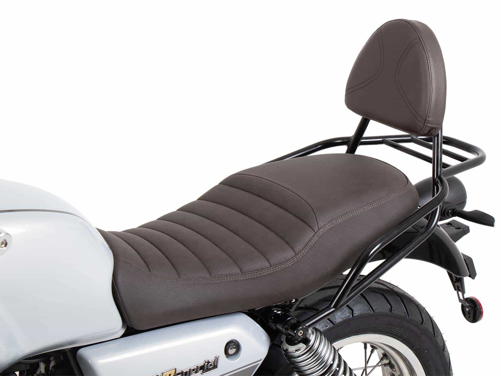 Sissybar mit Gepäckträger schwarz/braun für Moto Guzzi V7 Special/Stone/Centenario (2021-)