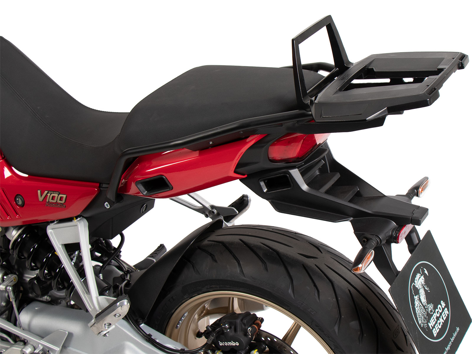 Alurack Topcaseträger schwarz für Moto Guzzi V100 Mandello / S (2022-)