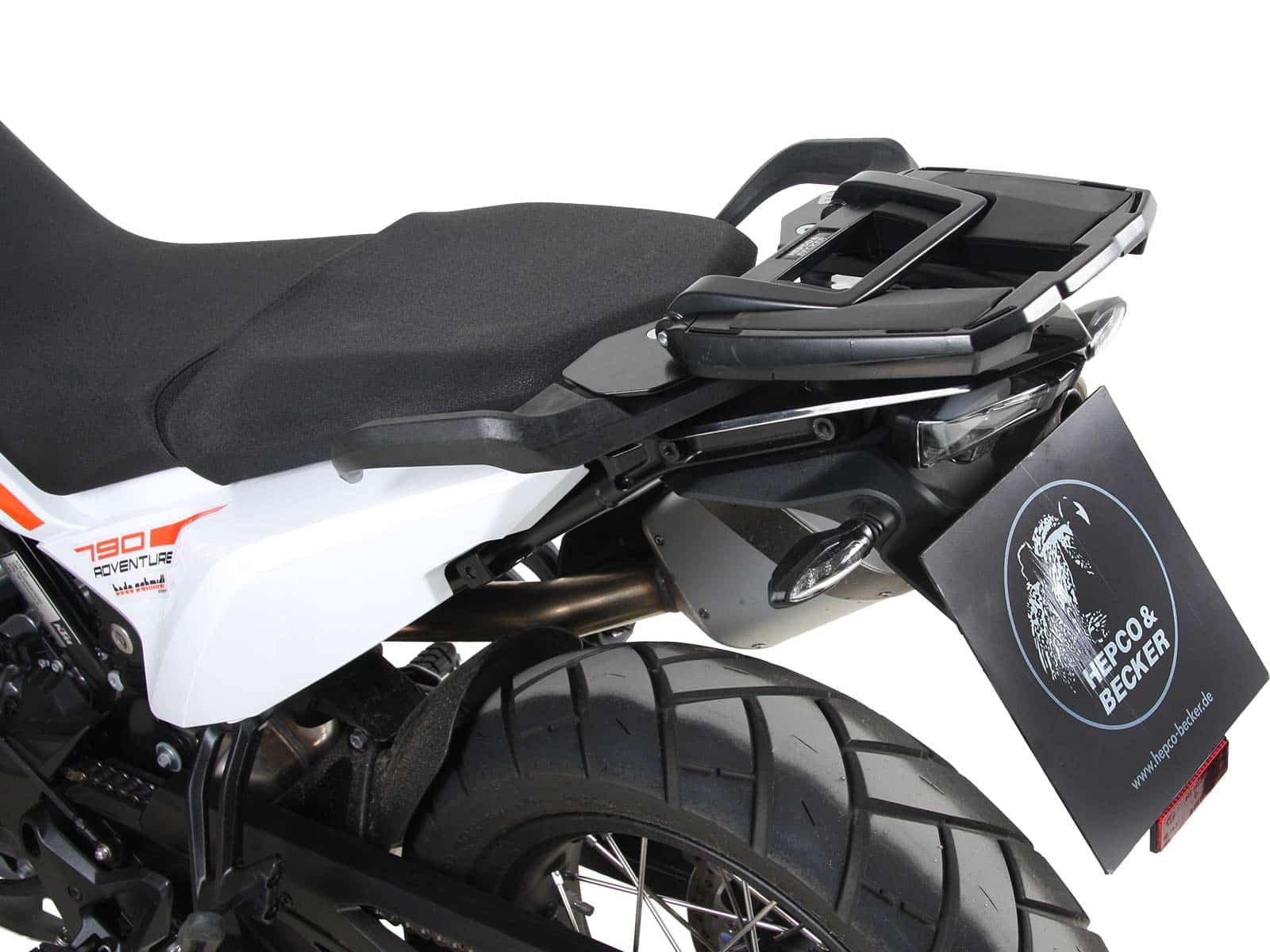 Easyrack topcasecarrier black for combination with original rear rack for KTM 890 Adventure / R / Rally (2021-)