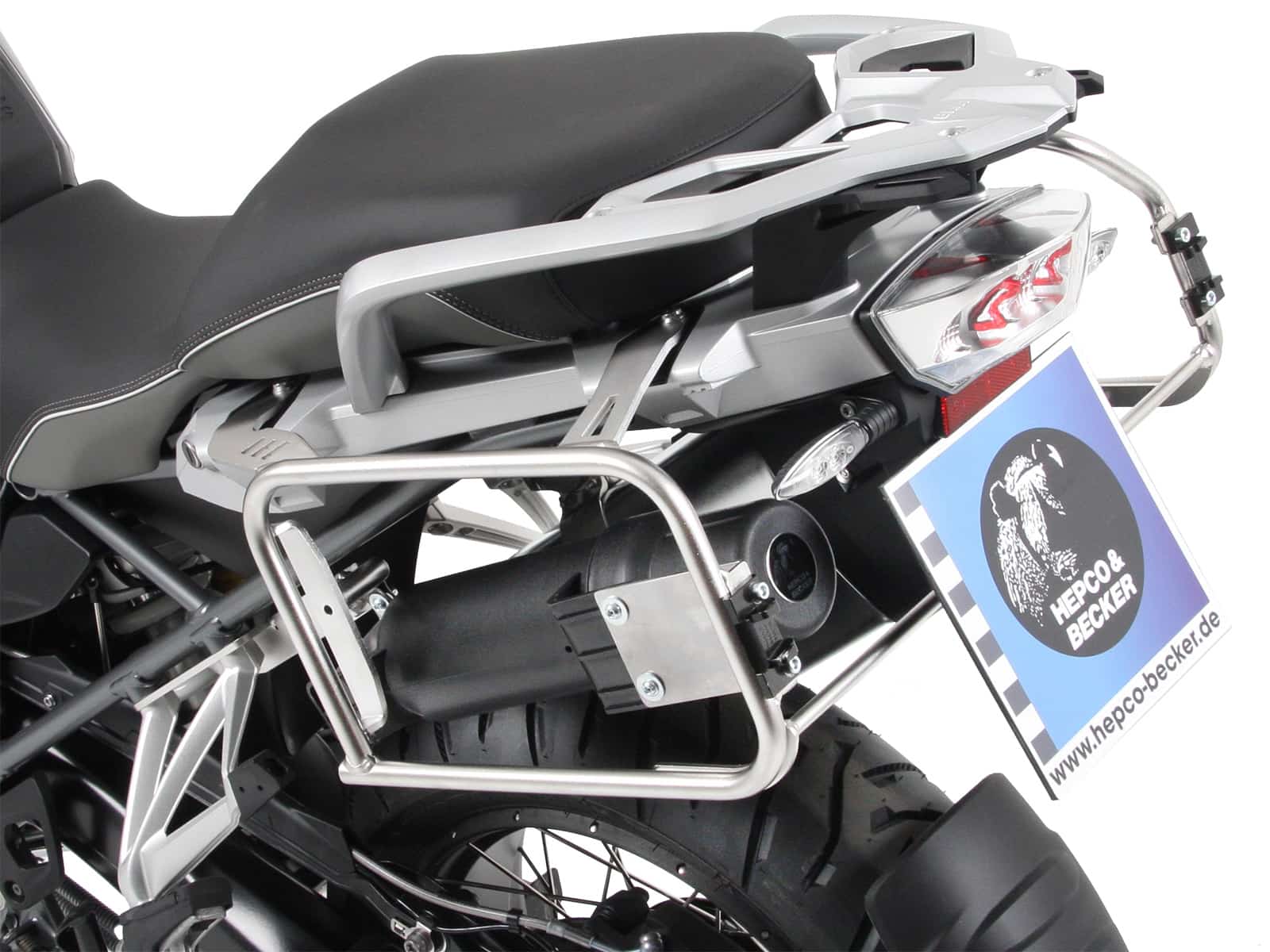 Werkzeugbox 29 x 8 cm für Seitenkofferträger Cutout schwarz für BMW R 1200 GS LC Adventure (2014-2018)