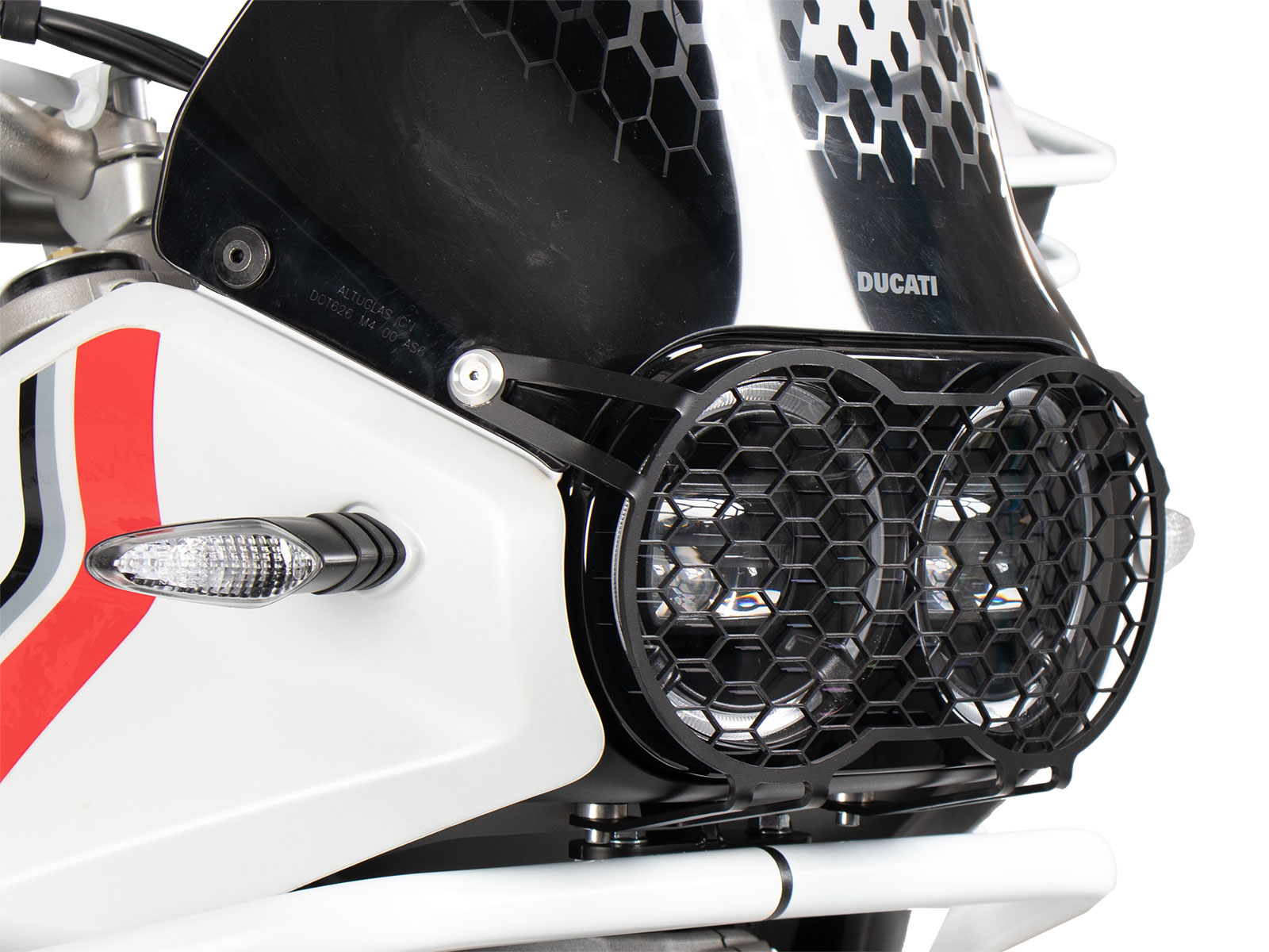 Lampenschutzgitter schwarz für Ducati DesertX (2022-)
