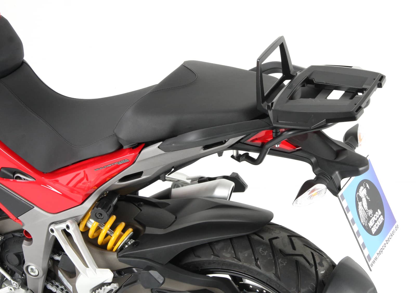 Alurack Topcaseträger schwarz für Ducati Multistrada 1200/S (2015-2017)