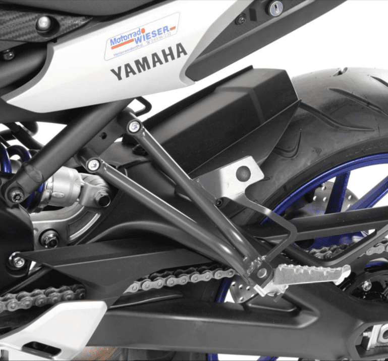 Soziusfußrasten-Tieferlegungssatz (5cm) anthrazit für Yamaha MT-09 Tracer ABS (2015-2017)
