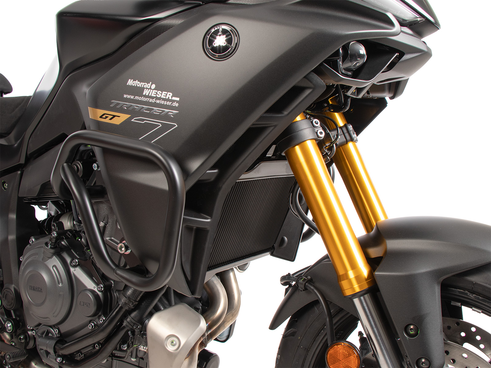 Engine protection bar black for Yamaha Tracer 7 / GT / Y-AMT (2025-), (Model year 2026)