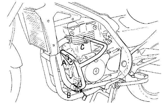 Motorschutzbügel schwarz für Kawasaki ER-5 (1997-2000)