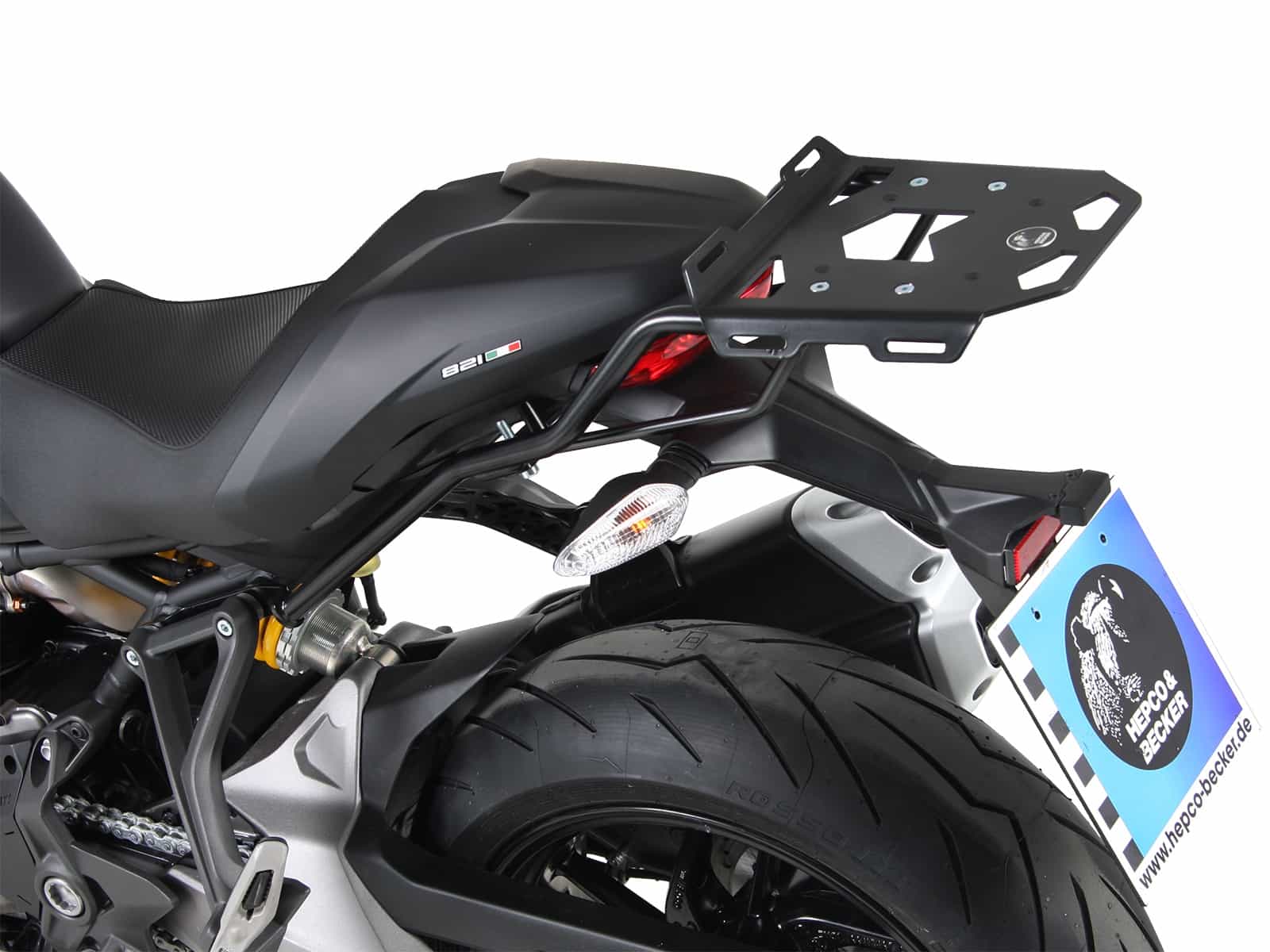 Minirack Softgepäck-Heckträger schwarz für Ducati Monster 821 (2018-2020)