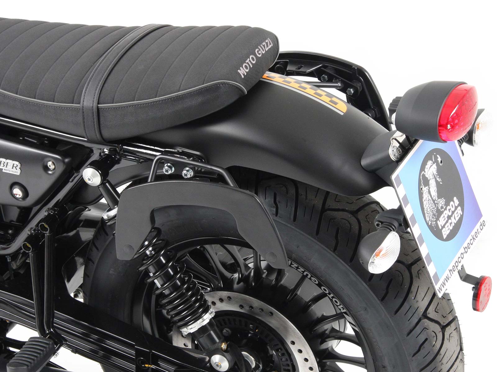 C-Bow Seitenträger schwarz für Moto Guzzi V9 Bobber/Special Edition (2021-)