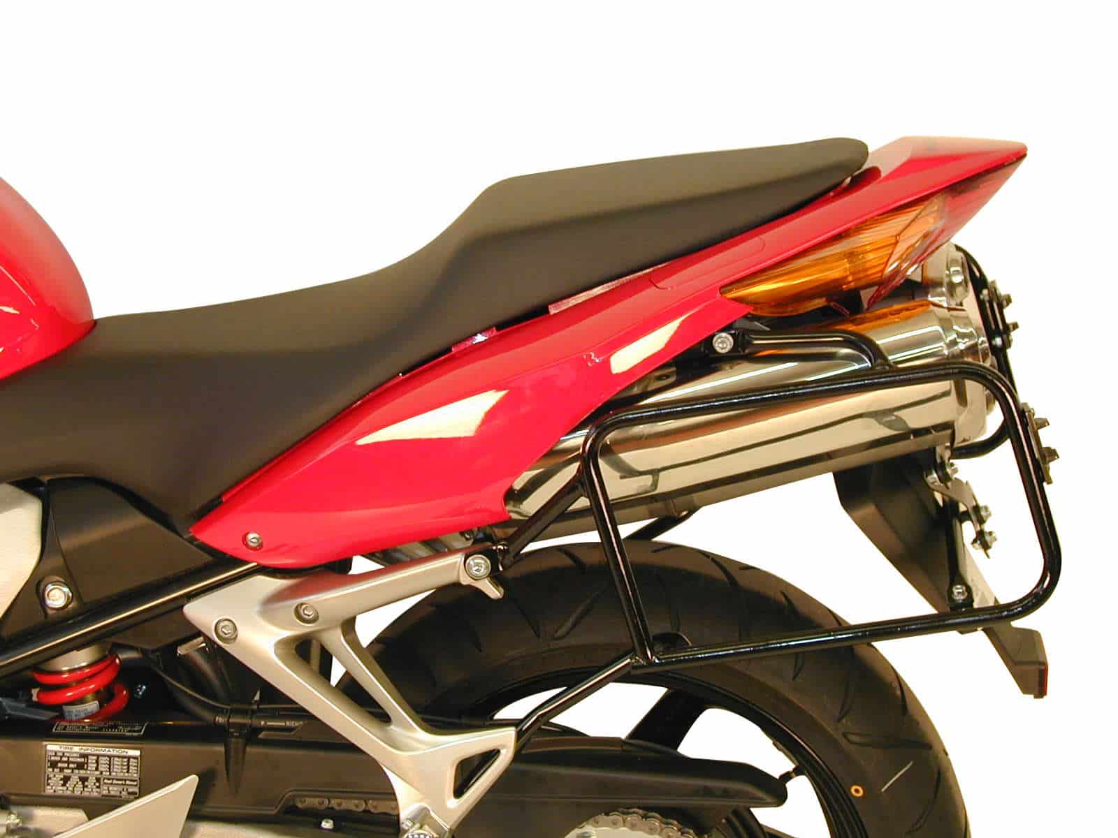 Sidecarrier permanent mounted black for Honda VFR 800 (2002-2013)