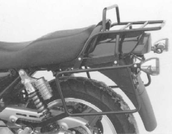 Komplettträgerset (Seitenkofferträger und Rohrgepäckbrücke Topcaseträger) chrom für Kawasaki Zephyr 750 (1991-1999)