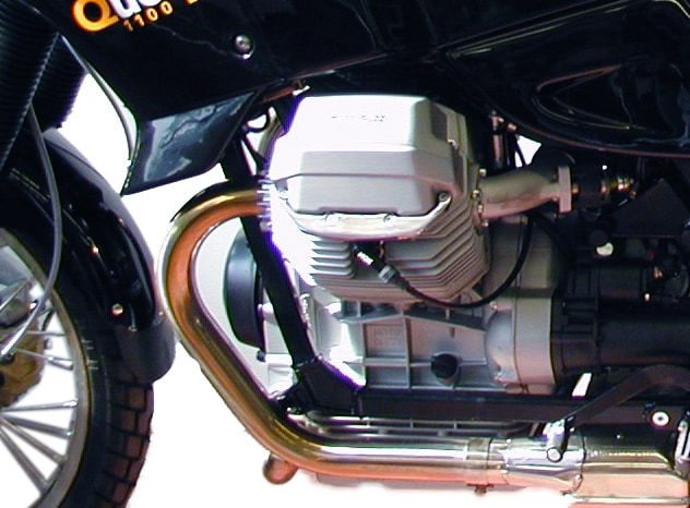 Motorschutzbügel schwarz für Moto Guzzi Quota 1000 (1992-1998)/1100 ES (1998-2001)