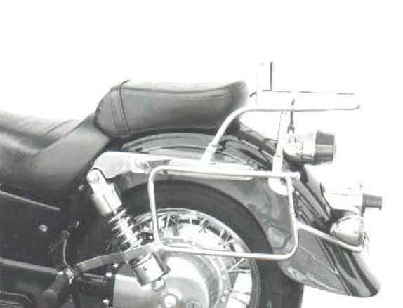 Komplettträgerset (Seitenkofferträger und Rohrgepäckbrücke Topcaseträger) chrom für Kawasaki VN 1500 Classic (1996-2002)
