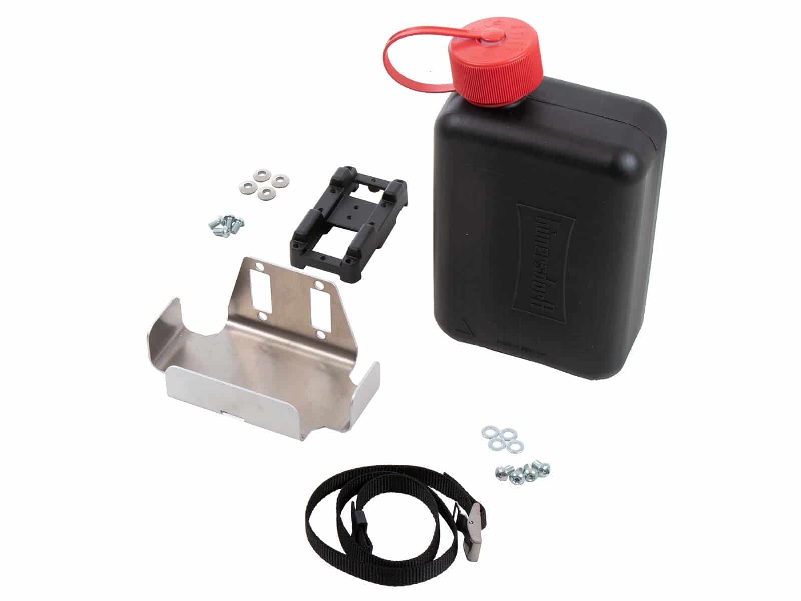 2 ltr. fuel canister incl. Universal bracket and mounting kit