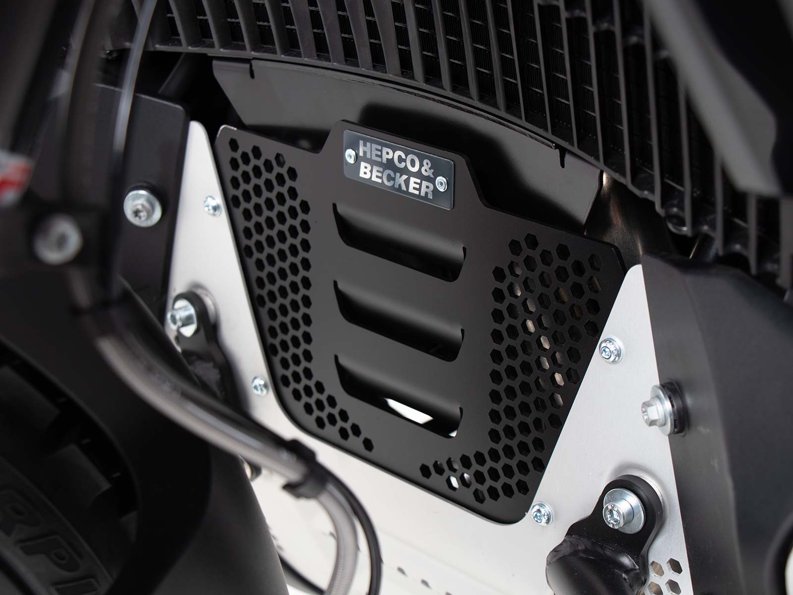 Zusatzblech schwarz für Original-Motorschutzplatte KTM 790 Adventure / R (2019-)