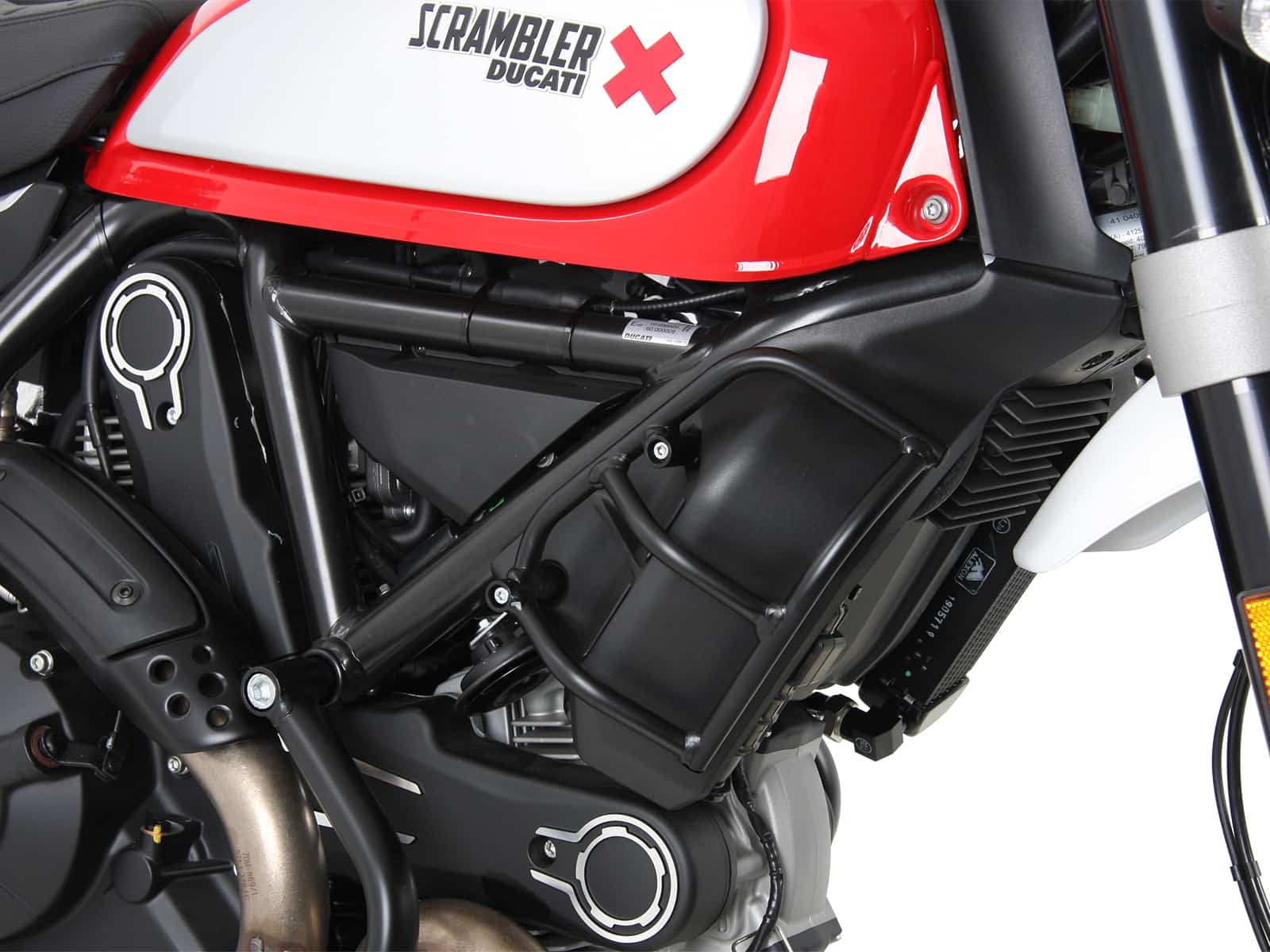 Kühlerschutz schwarz für Ducati Scrambler 800 (2015-2018)
