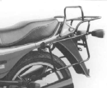Komplettträgerset (Seitenkofferträger und Rohrgepäckbrücke Topcaseträger) schwarz für Kawasaki GPZ 305 (1983-1987)