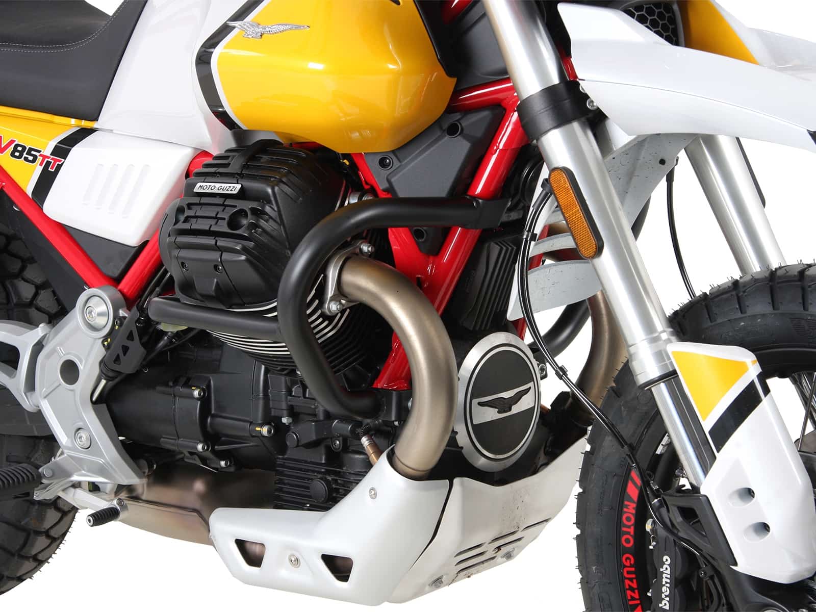 Engine protection bar black for Moto Guzzi V85 TT (2019-)