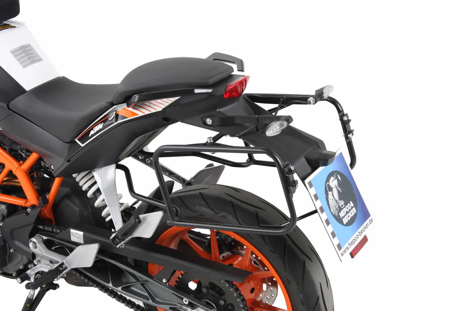 Sidecarrier permanent mounted black for KTM 390 Duke (2013-2016)