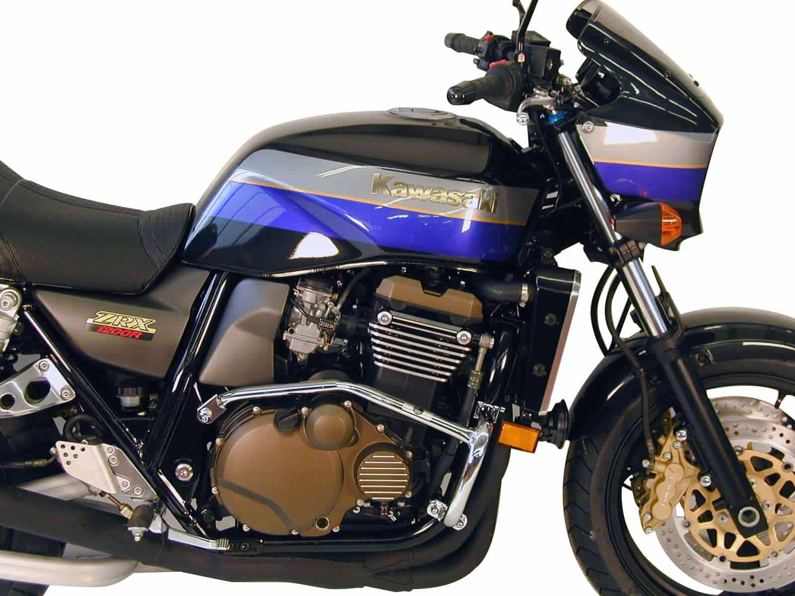 Motorschutzbügel chrom für Kawasaki ZRX 1200 R/S (2001-2007)