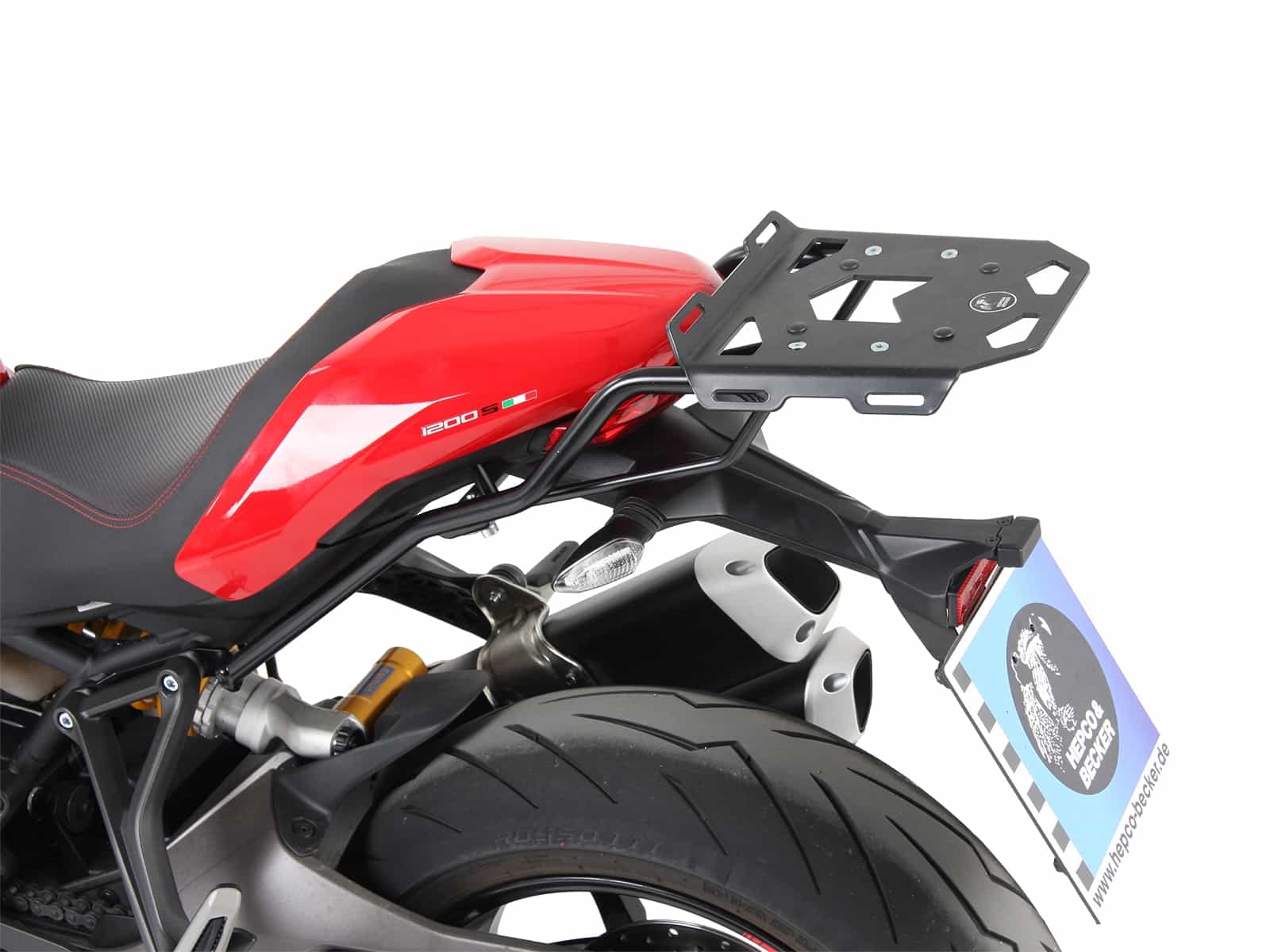 Minirack Softgepäck-Heckträger schwarz für Ducati Monster 1200 S (2017-)