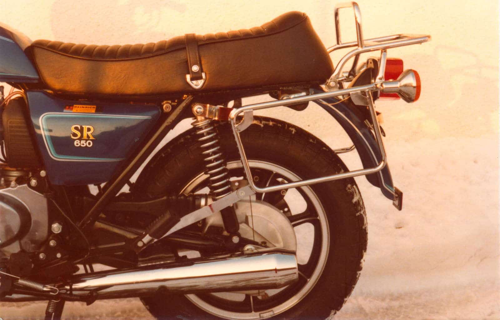 Komplettträgerset (Seitenkofferträger und Rohrgepäckbrücke Topcaseträger) chrom für Kawasaki Z 650 SR (1979-1980)
