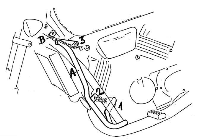 Motorschutzbügel chrom für Honda VF 750 C (1993-2000)
