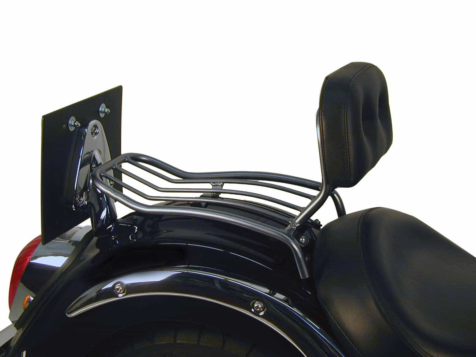 Solorack mit Rückenpolster chrom für Kawasaki VN 2000 (2004-2010)