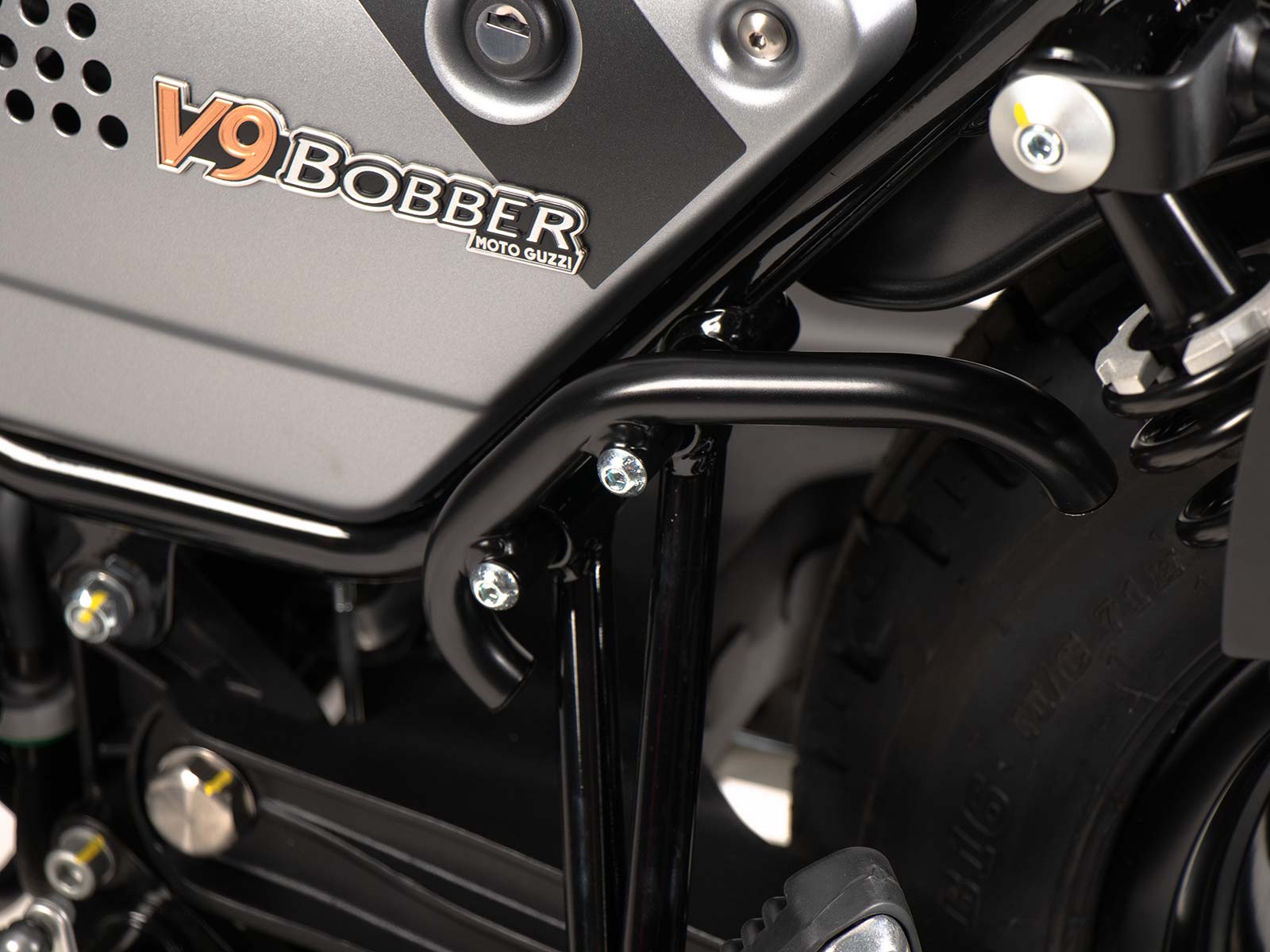Aufbockhebel für Hauptständer schwarz für Moto Guzzi V9 Bobber/Special Edition (2021-)