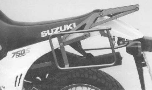 Seitenkofferträger festverschraubt schwarz für Suzuki DR BIG 750 (1988)