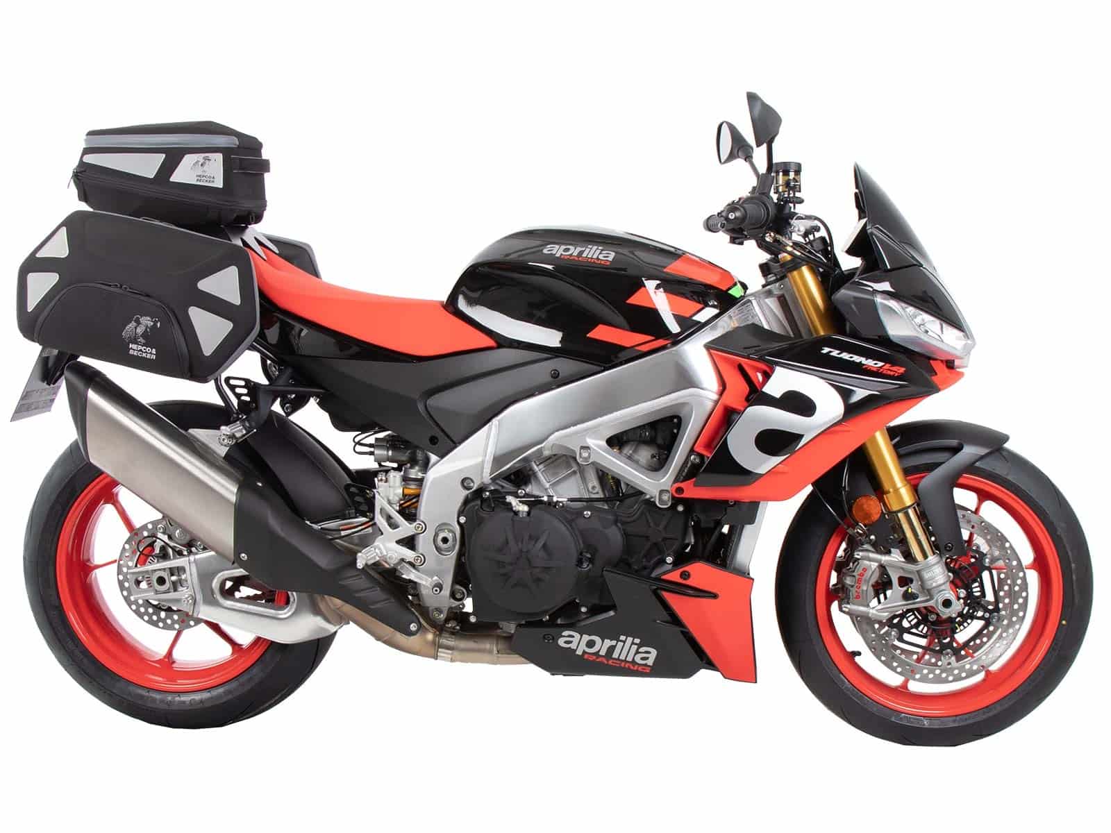 Black BY HEPCO AND BECKER From 2020 RS660 Sportrack Becker Aprilia Tuono 
