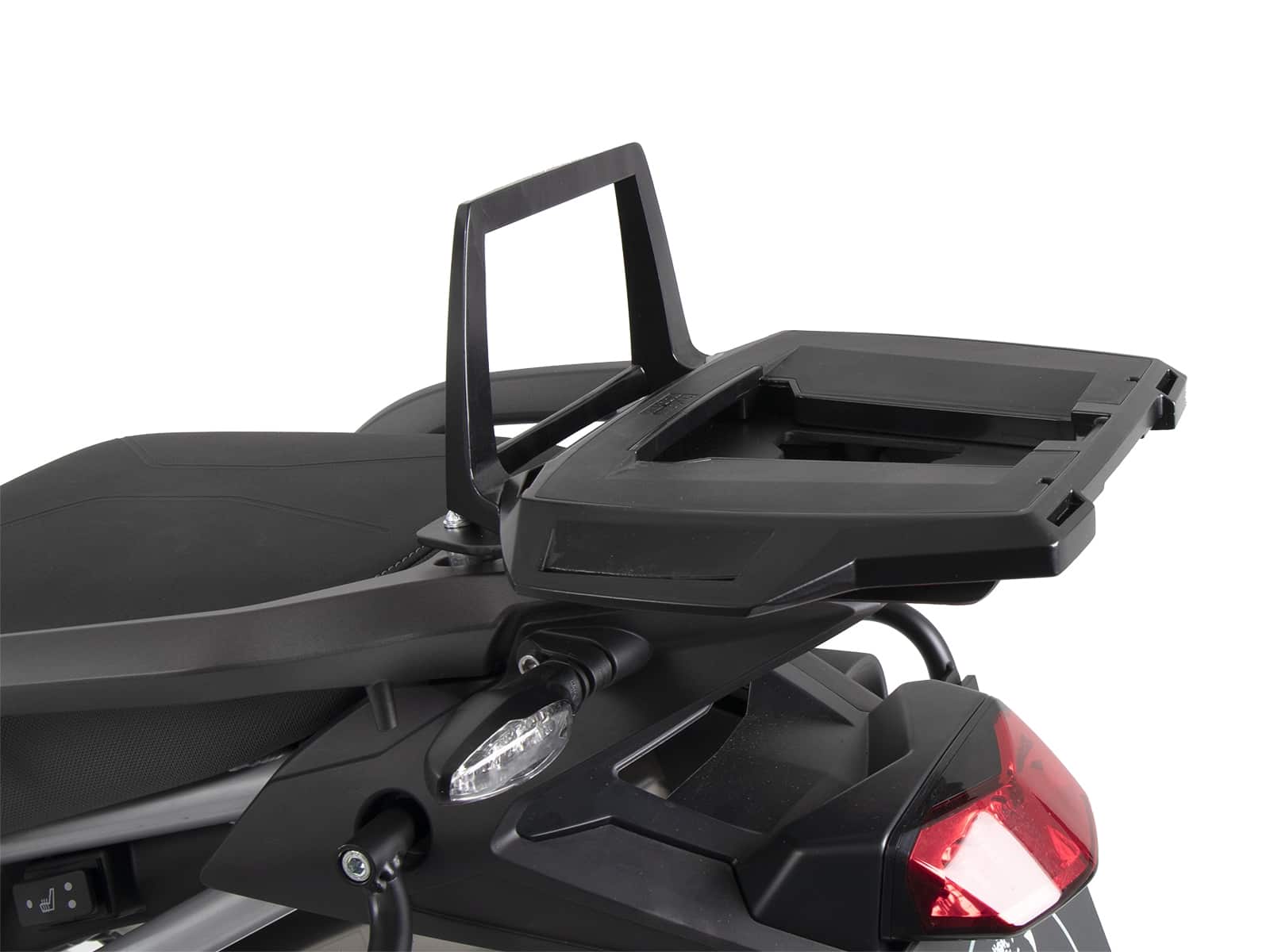 Alurack top case carrier black for combination with original rear rack for Triumph Tiger 850 Sport (2021-)