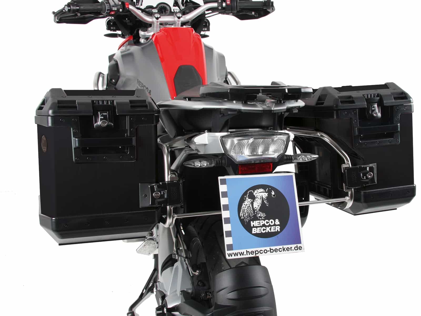 Kofferträgerset Cutout Edelstahlträger inkl. Xplorer schwarz Kofferset für BMW R 1200 GS Adventure (2014-2018)