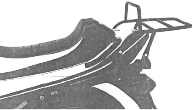 Topcase carrier tube-type black for Honda VF 750 F (1983-1986)