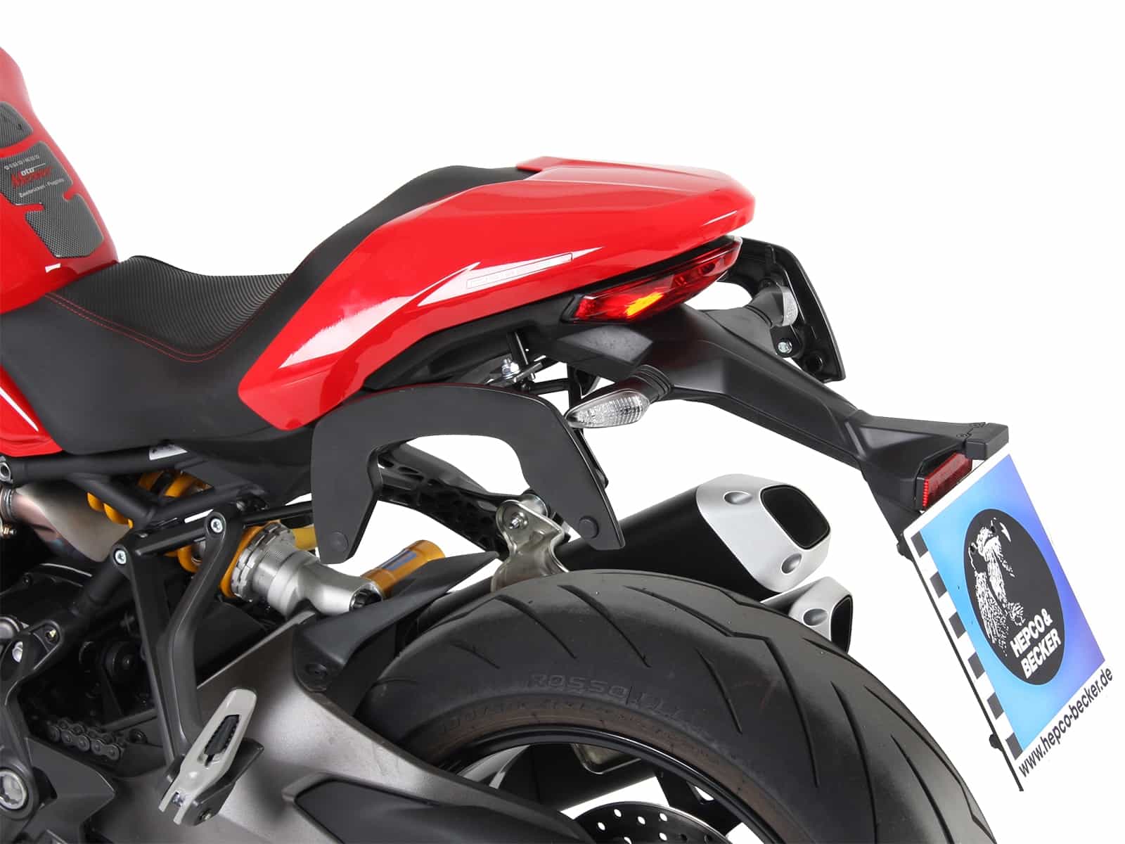 C-Bow Seitenträger schwarz für Ducati Monster 1200 S (2017-)