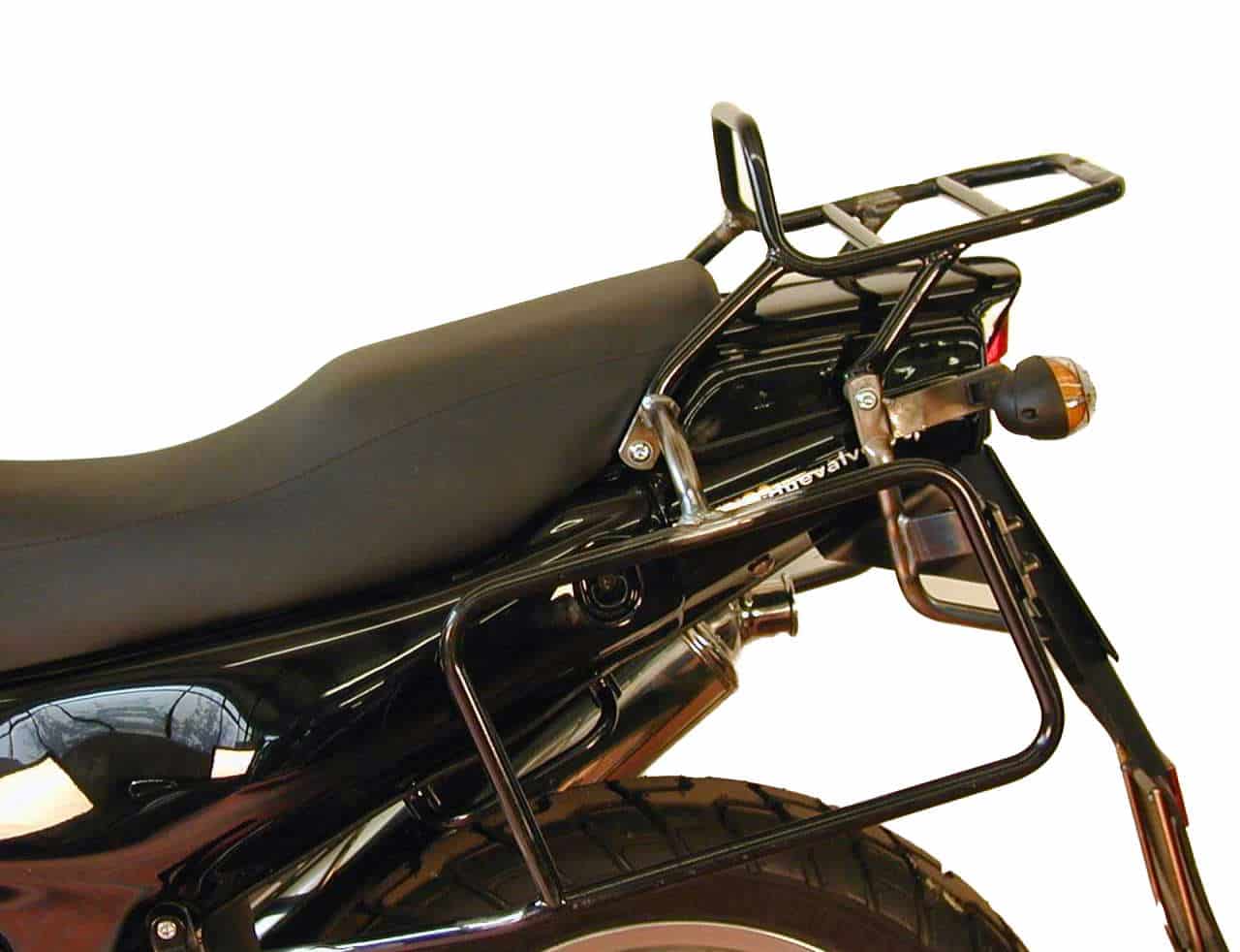 Seitenkofferträger festverschraubt schwarz für Moto Guzzi Quota 1000 (1992-1998)/1100 ES (1998-2001)