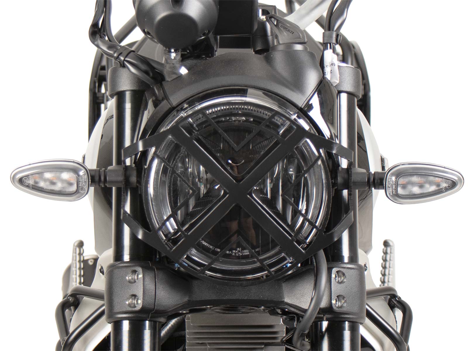 Lampenschutzgitter schwarz für Ducati Scrambler 800 Icon (2023-)