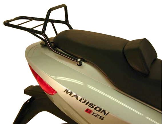 Topcase carrier tube-type black for Malaguti Madison 125/250/400 (1999-2011)
