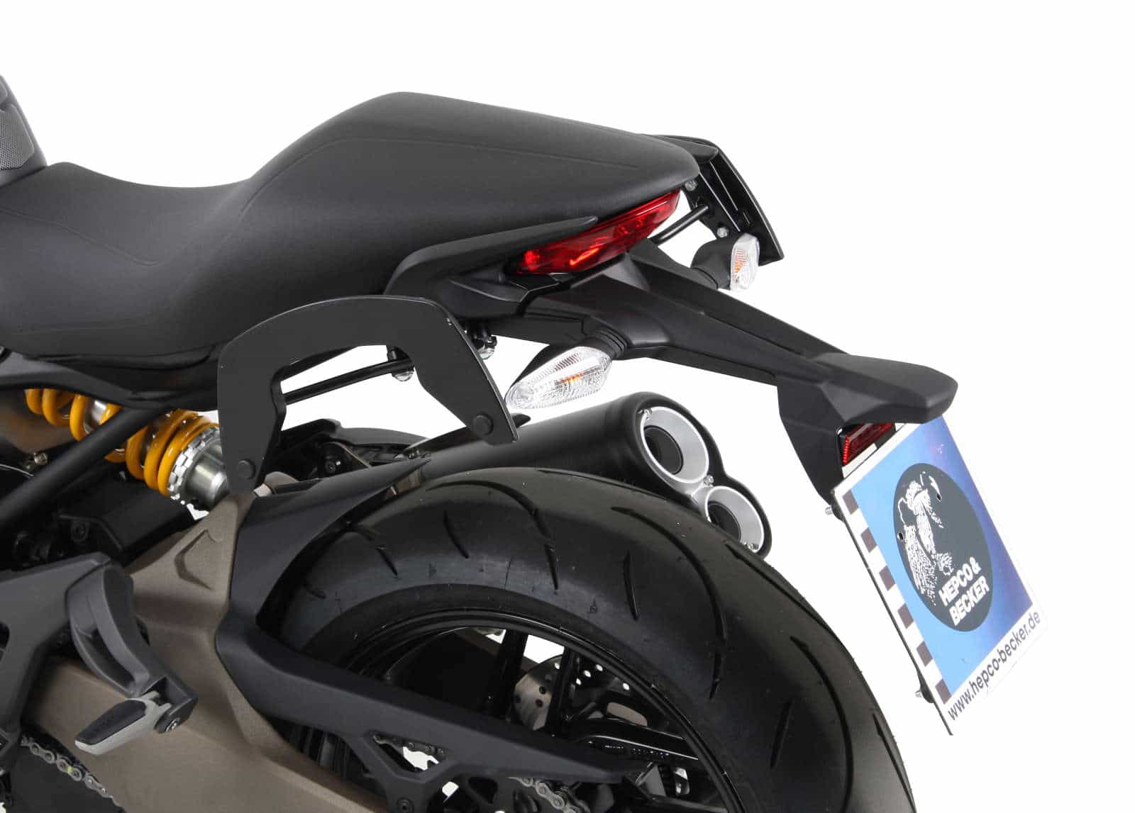 C-Bow Seitenträger schwarz für Ducati Monster 821 (2014-2017)