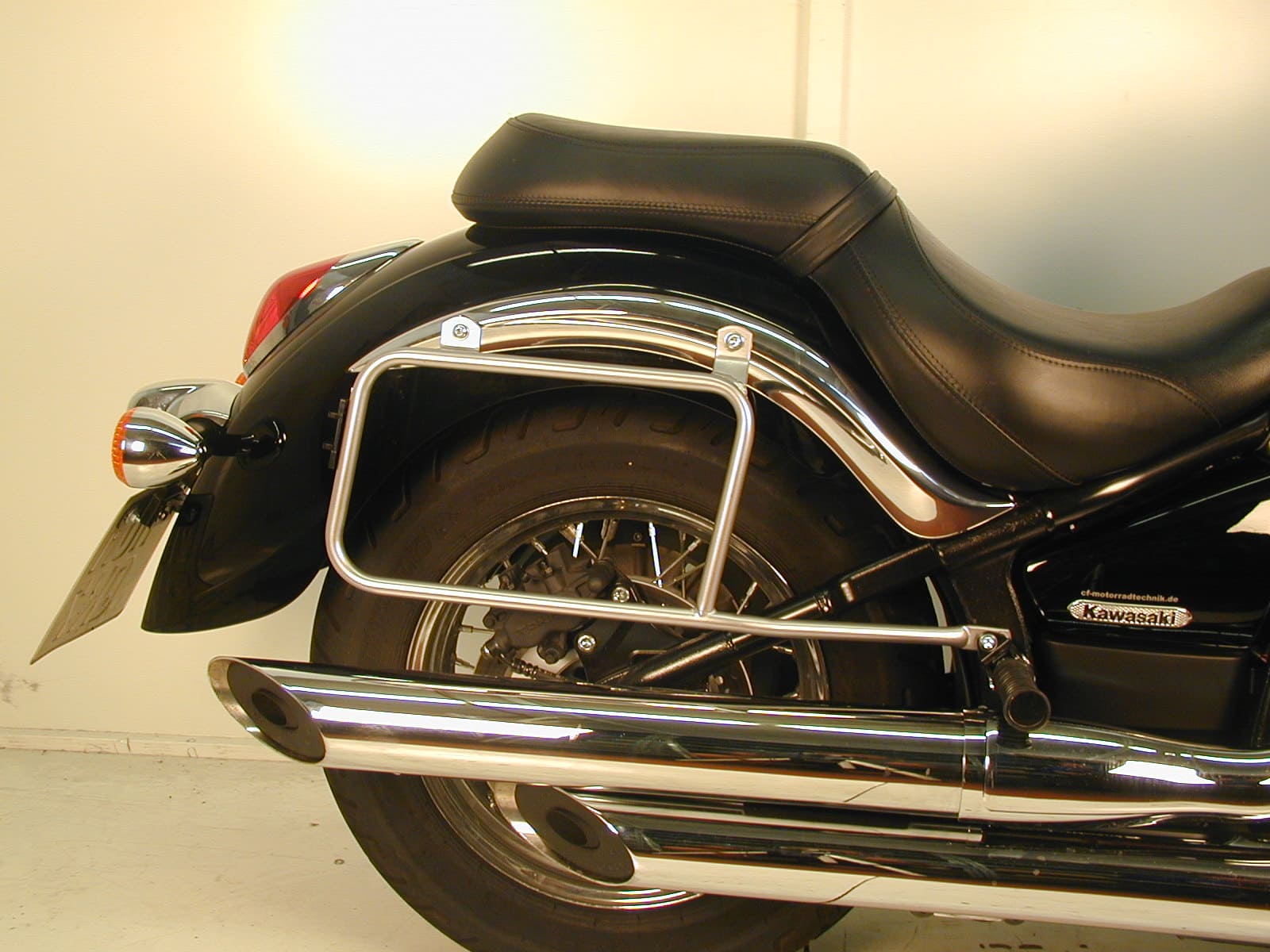Sidecarrier permanent mounted black for Kawasaki VN 900 Classic/900 Custom/Vulcan