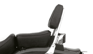Sissybar ohne Gepäckträger chrom für Honda CA 125 Rebel (1995-2001)/CMX 250 Rebel (1996-2001)