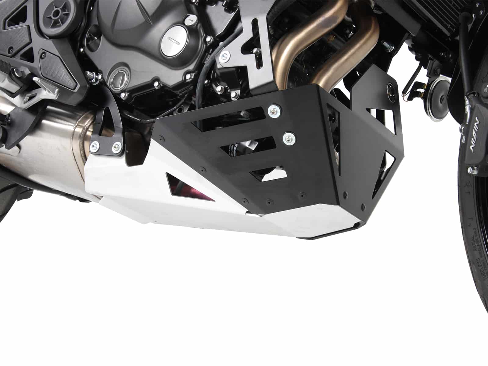 Motorschutzplatte schwarz/silber für Kawasaki Versys 650 (2015-2021)