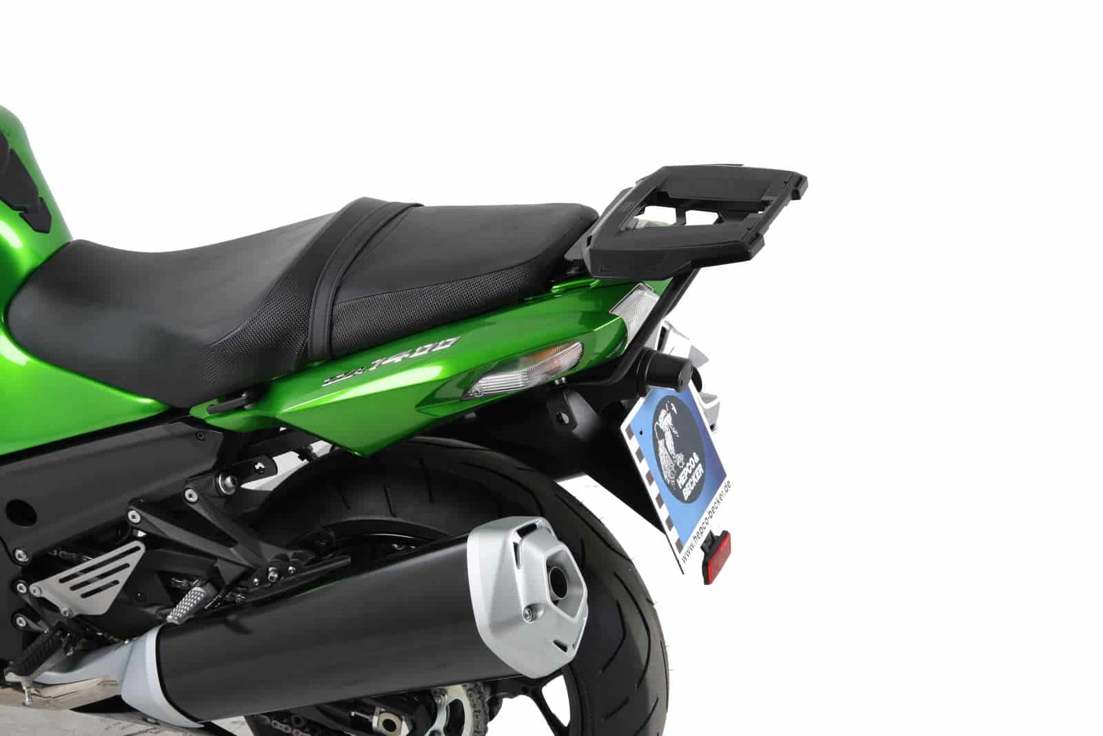Alurack topcasecarrier black for Kawasaki ZZ - R 1400 (2012-2020)
