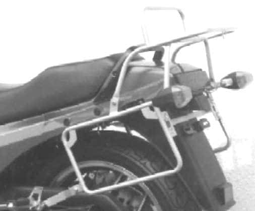 Komplettträgerset (Seitenkofferträger und Rohrgepäckbrücke Topcaseträger) schwarz für Kawasaki GPZ 750 (1985-1986)/900 R (1984-1993)
