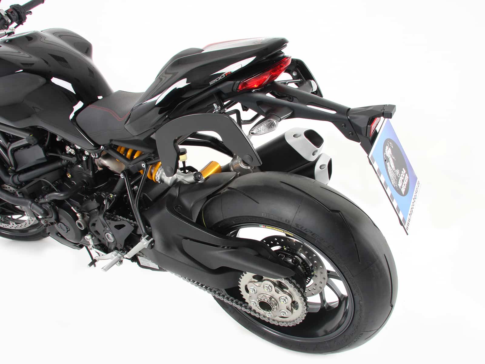 C-Bow Seitenträger schwarz für Ducati Monster 1200 R (2016-)