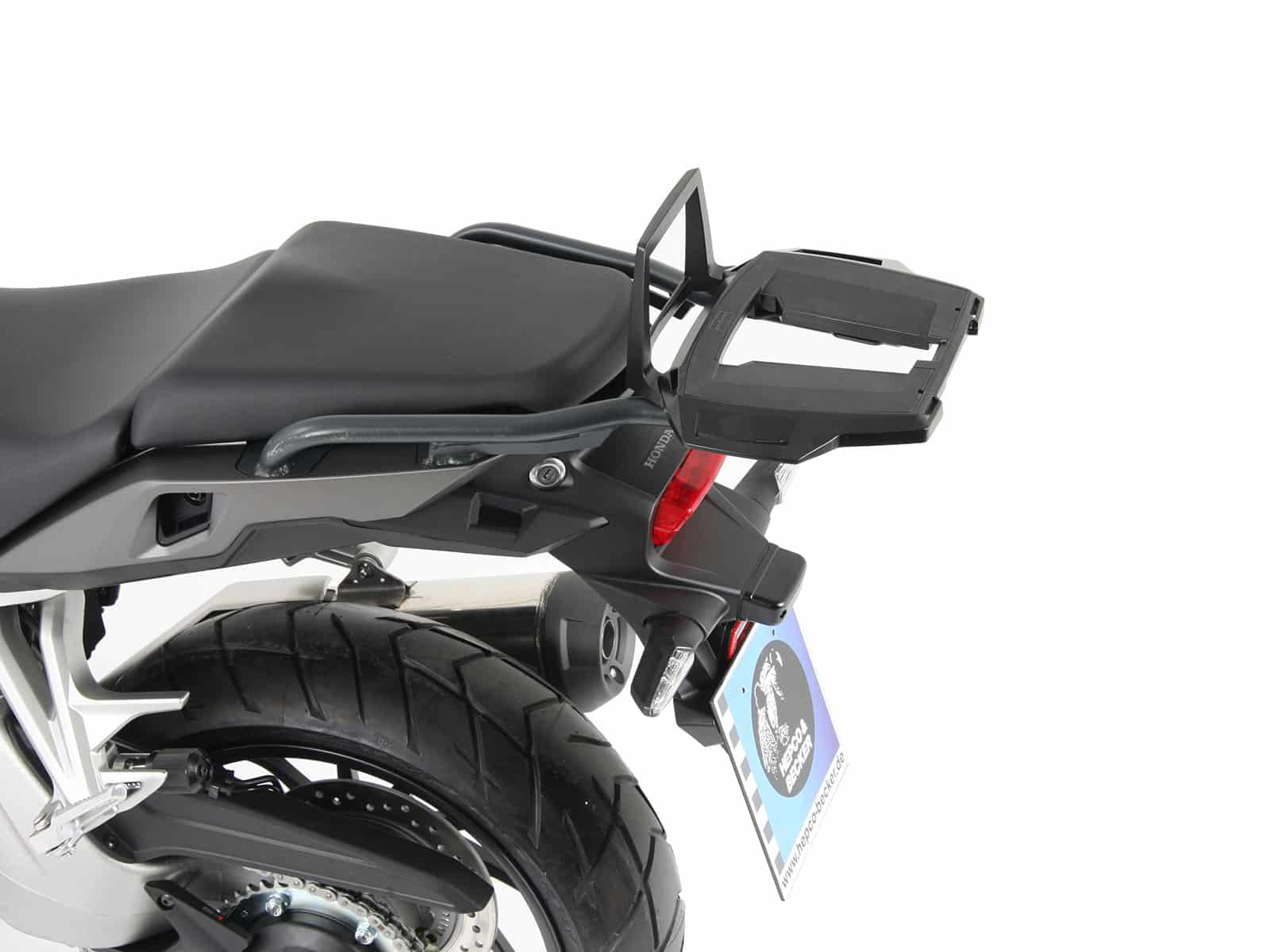Alurack top case carrier anthracite/black for Honda VFR 800 X Crossrunner (2015-2020)