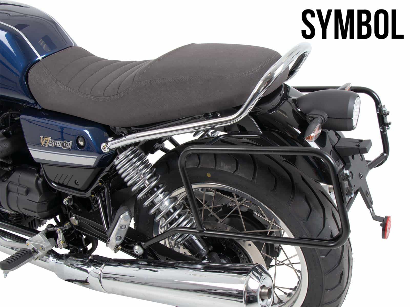 Seitenkofferträger festverschraubt chrom für Moto Guzzi V7 Special/Stone/Centenario (850 ccm) (2021-)