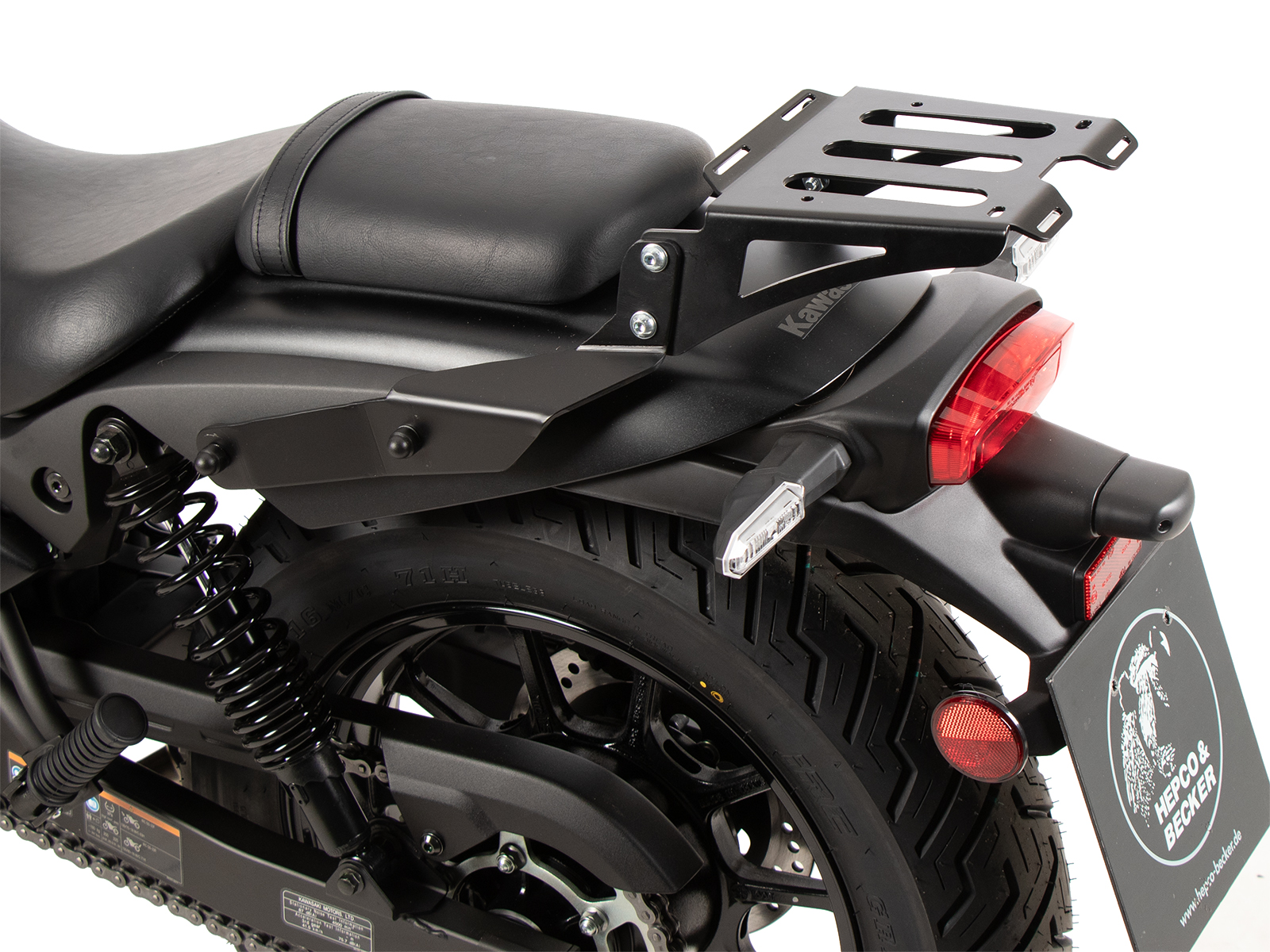 Minirack Softgepäck-Heckträger schwarz für Kawasaki Eliminator 500 (2024-)